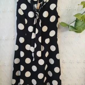 שמלה של נעמה בצלאל עם הדפס נקודות קלאסי | 40