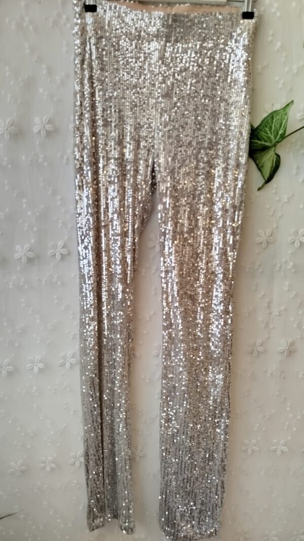 מכנסי פאייטים פדלפון של ZARA – חדש | S