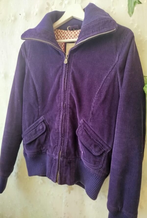 ג'קט קורדרוי וינטג' סגול מרופד | L