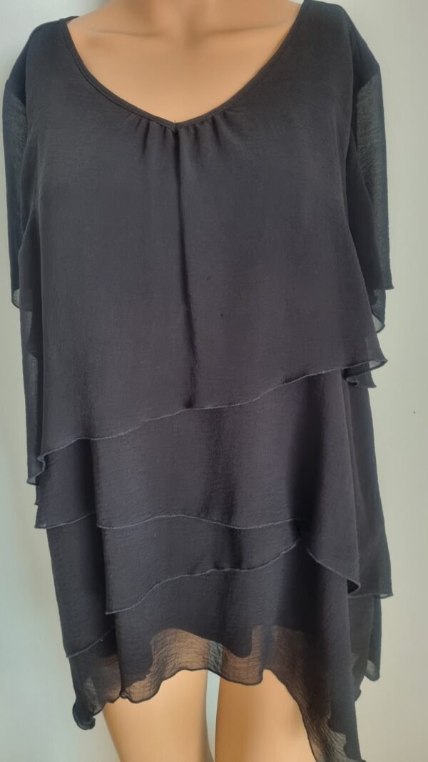 טוניקת ערב שכבות שיפון טוניקת ערב שכבות שיפון