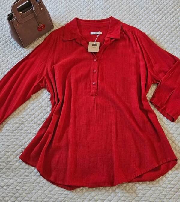 חולצה חדשה אדומה של כותון מידה 4