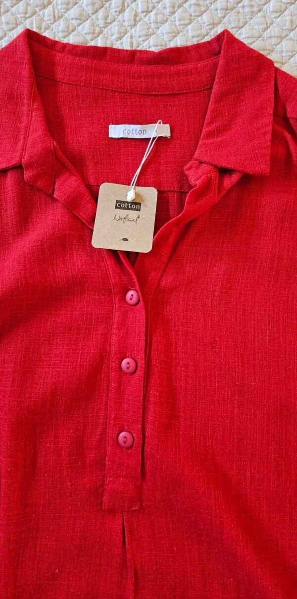 חולצה חדשה אדומה של כותון מידה 4