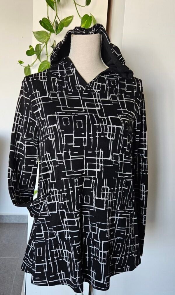 חולצת כותנה מיוחדת עם צעיף