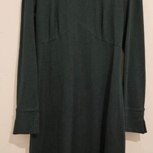 שמלה ירוקה נקודות לבנות נעמה בצלאל