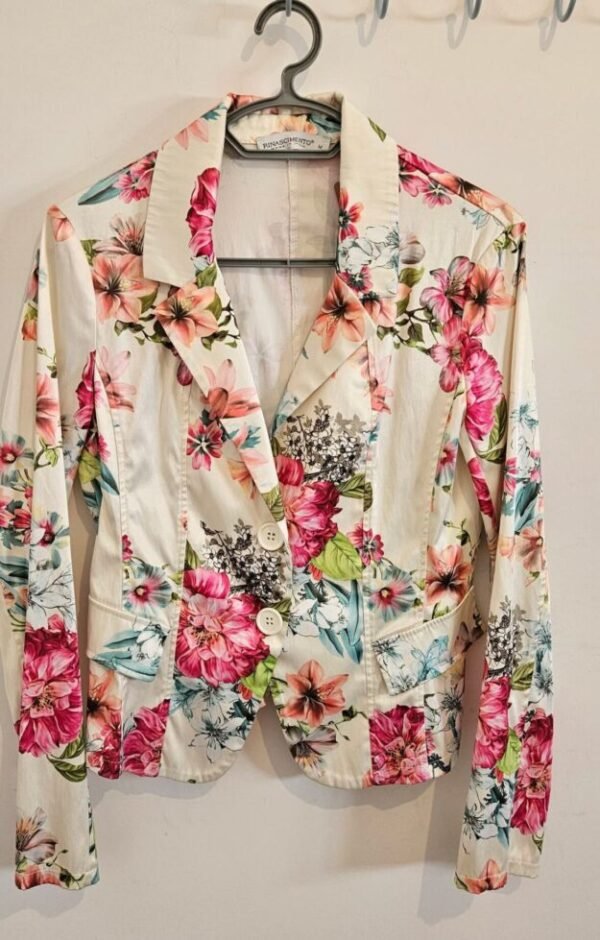 ג'קט פרחוני דק