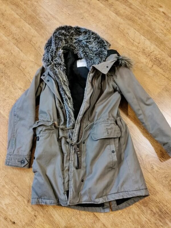 מעיל ירוק זית פול אנד בר ✨ מידה s