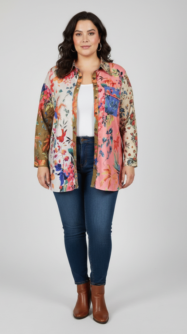 חולצה פרחונית ומיוחדת חולצה פרחונית ומיוחדת