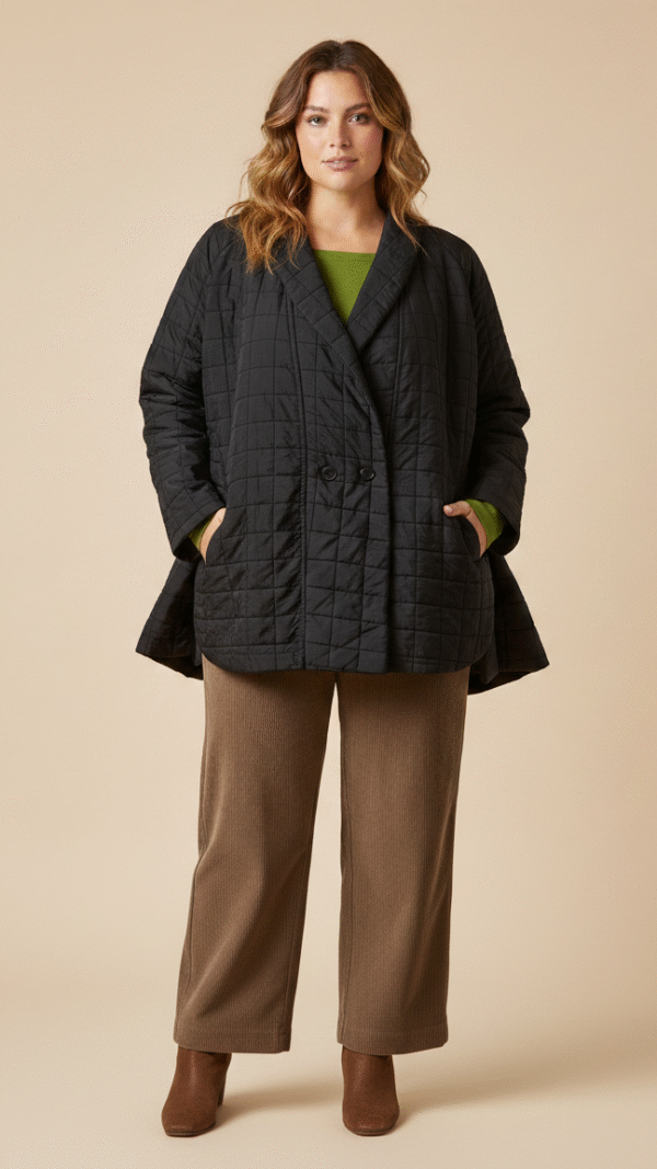 מעיל שחור cotton