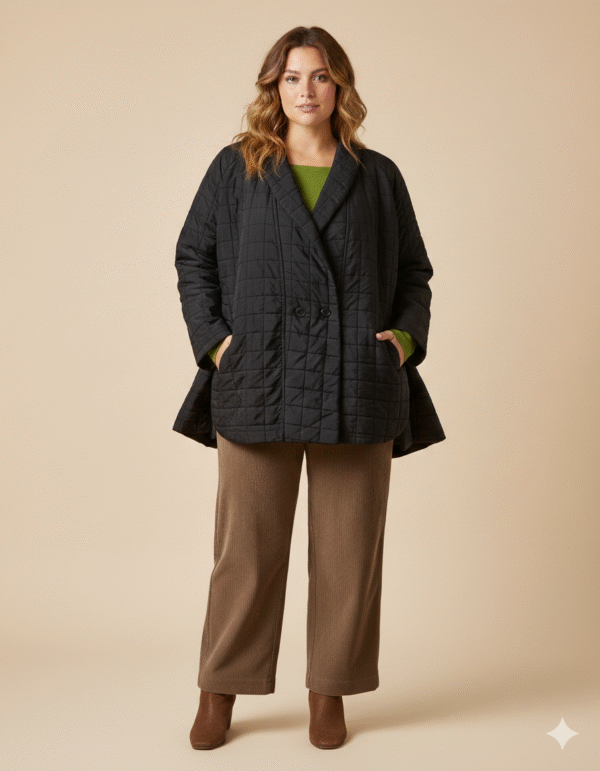 מעיל שחור cotton