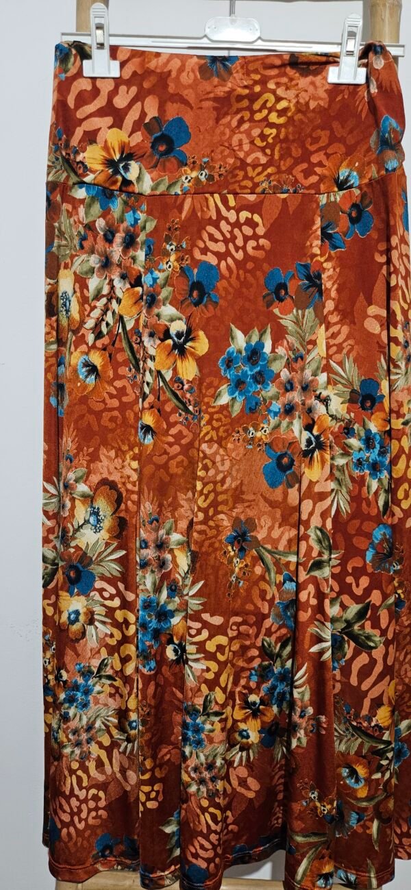 חצאית מקסי פרינט וואו