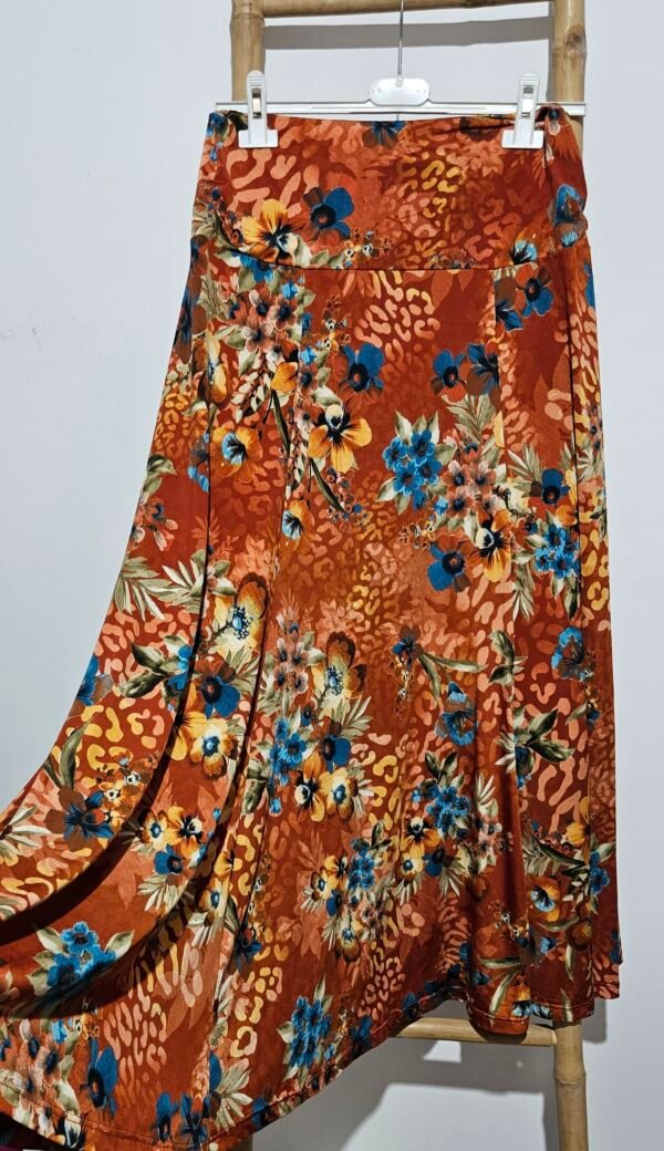 חצאית מקסי פרינט וואו